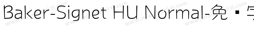 Baker-Signet HU Normal字体转换